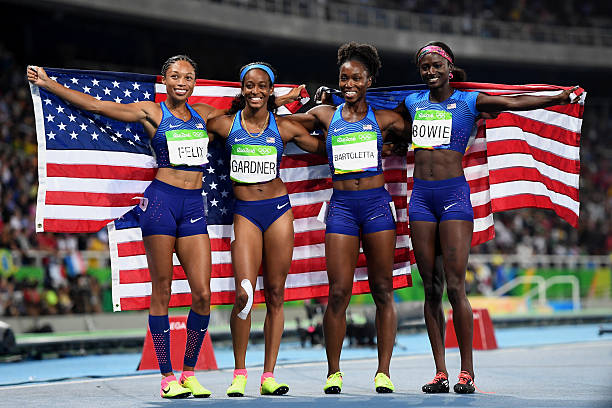 奥运会游泳4×200米女子接力决赛精彩瞬间